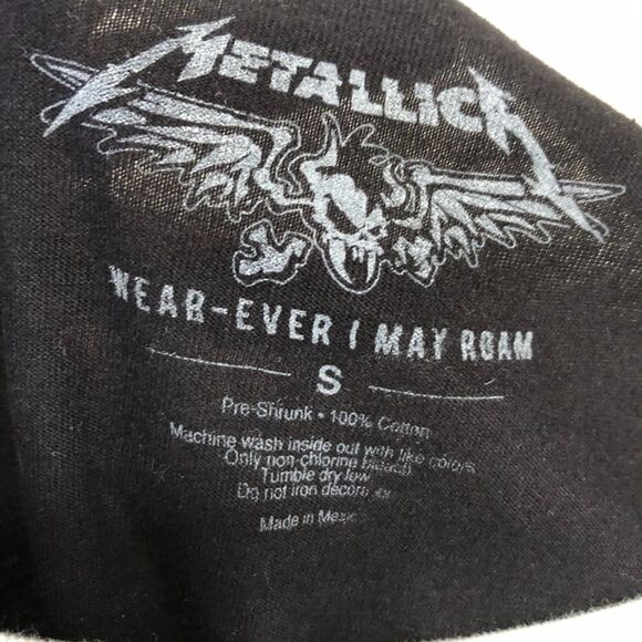 Metallica Concert World Wide Tour Graphic T-Shirt Double Sided Small Black - Picture 6 of 8